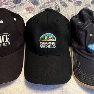 Three NASCAR vintage hats. These have never been worn. Excellent condition.